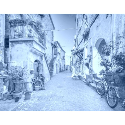 Fototapety Sceniczny widok w Barbarano Romano, średniowieczna wioska w Viterbo prowinci, Lazio, Włochy