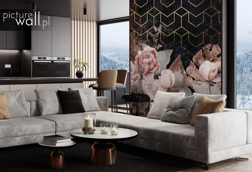Fototapety na wymiar ze złotym kolorem – nowość na rynku home decor