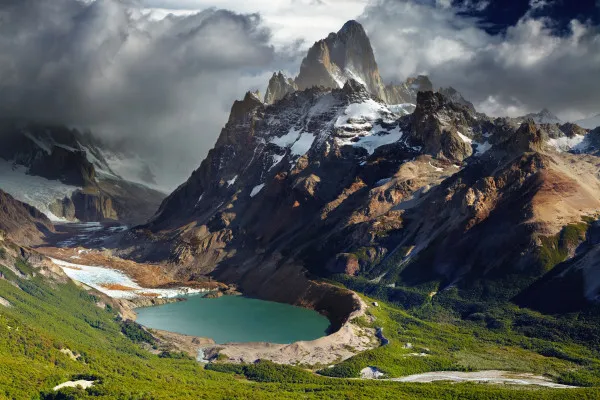 Fototapety Fitz Roy – Patagonia  Majestatyczne Góry i Krajobraz Andów na wymiar