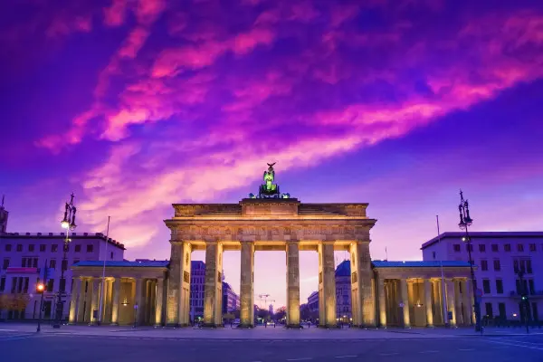 Obrazy Brama Brandenburska – Berlin o Świcie na wymiar