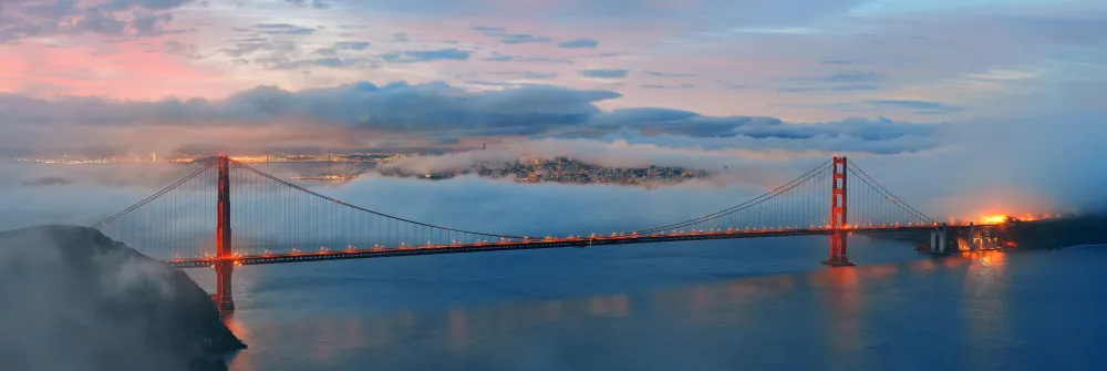 Fototapeta Golden Gate Bridge – panorama San Francisco #wf1001