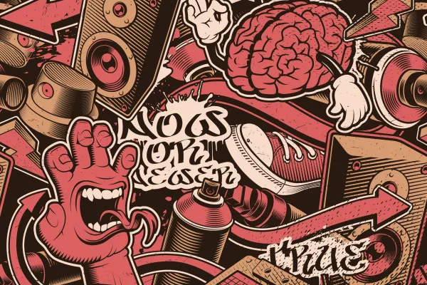 Obrazy Graffiti – kolorowy miejski wzór street art na wymiar