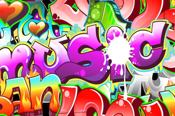 Obrazy Graffiti Urban Art – kolorowa grafika w miejskim stylu na wymiar
