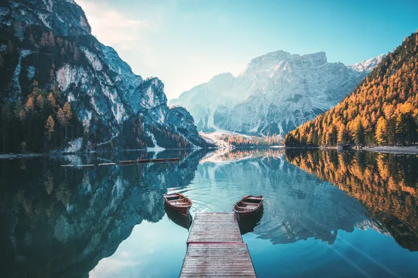 Obrazy Jezioro Braies w Dolomitach na wymiar