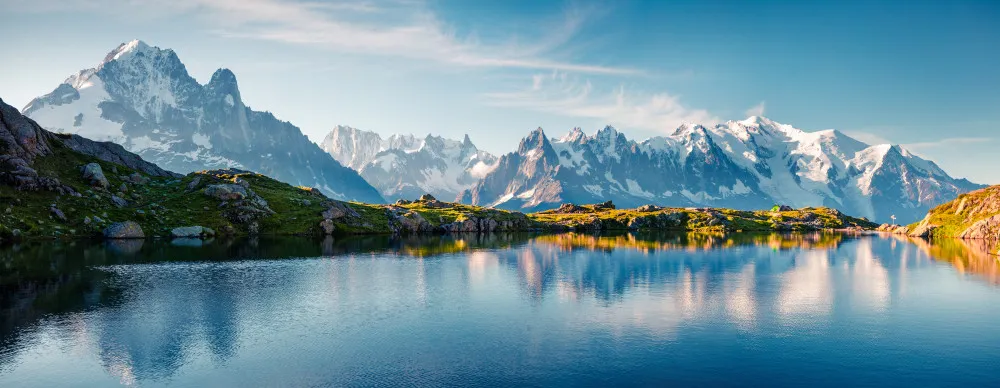 Fototapeta Jezioro Lac Blanc i Mont Blanc #wf895