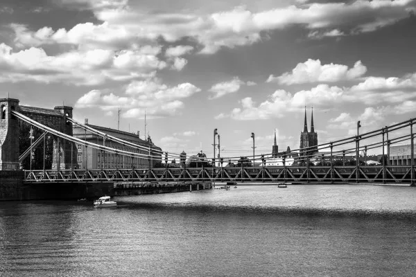 Obrazy Most Grunwaldzki we Wrocławiu – panorama miasta na wymiar