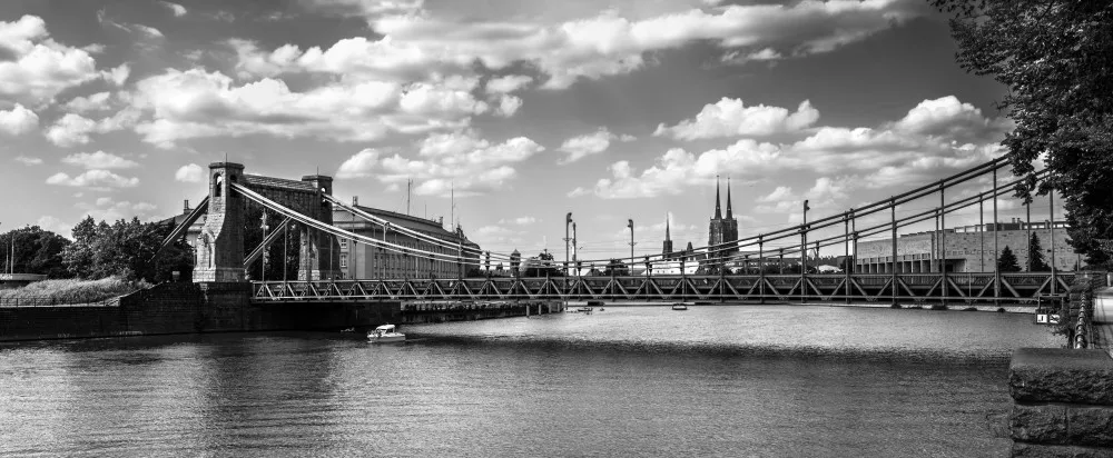 Fototapeta Most Grunwaldzki we Wrocławiu – panorama miasta #wf999