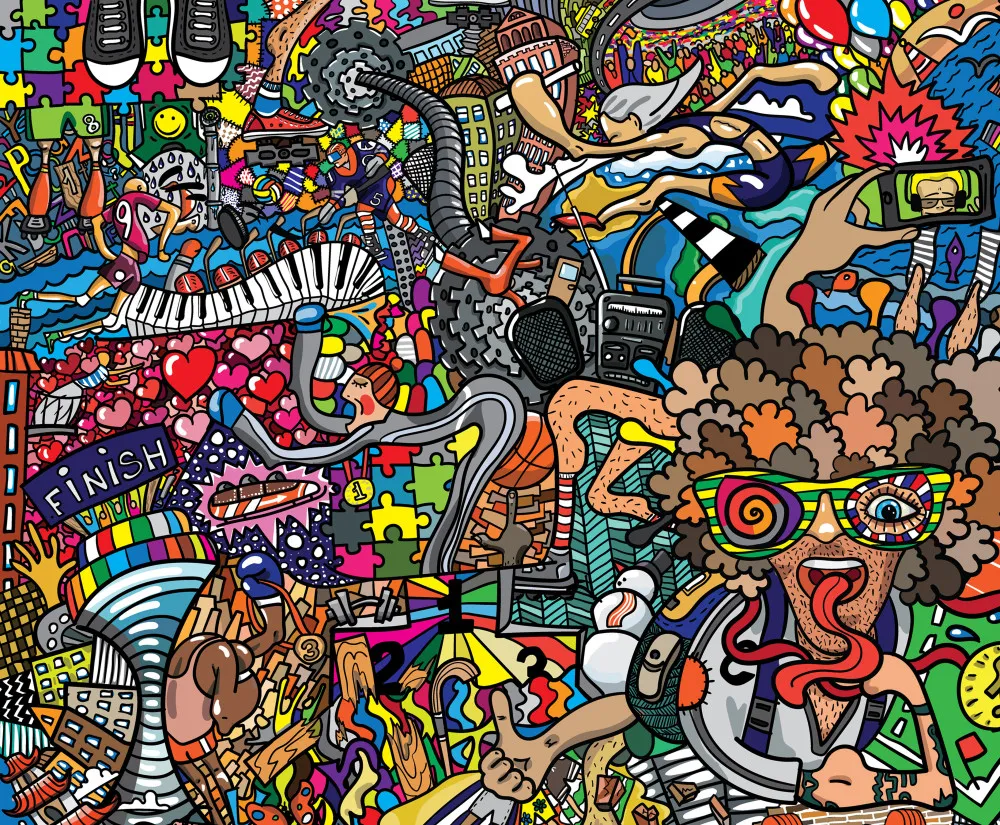 Fototapeta Sport i graffiti – dynamiczna miejska kompozycja #wf967