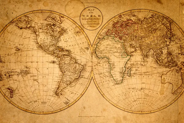 Naklejki na ścianę Stara mapa 1799 na wymiar