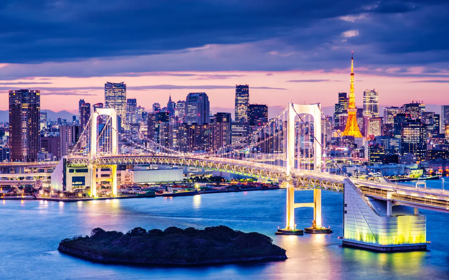 Fototapeta Tokio – panorama zatoki Tokyo Bay