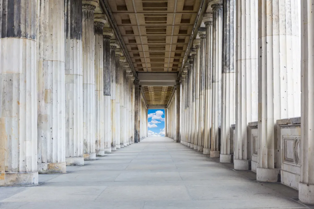 Fototapeta Tunel Między Kolumnami
Fototapeta Tunel Między Kolumnami to efektowna dekoracja ścienna przedstawiająca monumentalne przejście otoczone wysokimi kolumnami. Perspektywa prowadząca w głąb architektonicznej przestrzeni tworzy wrażenie głębi i o