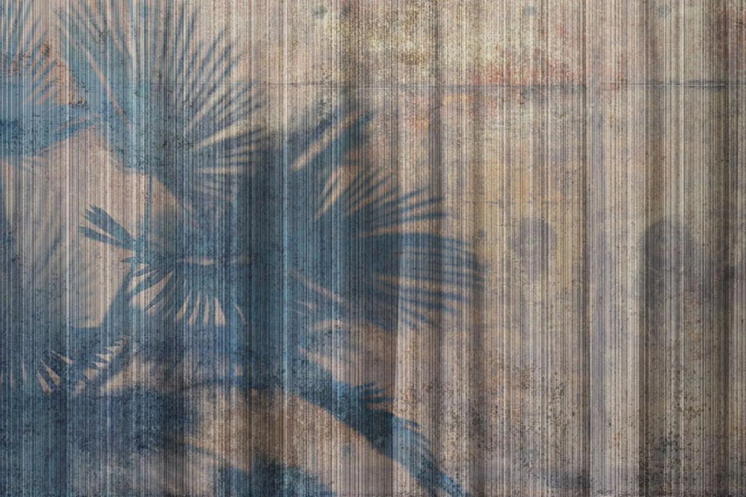 Fototapeta cienie palm na bambusie