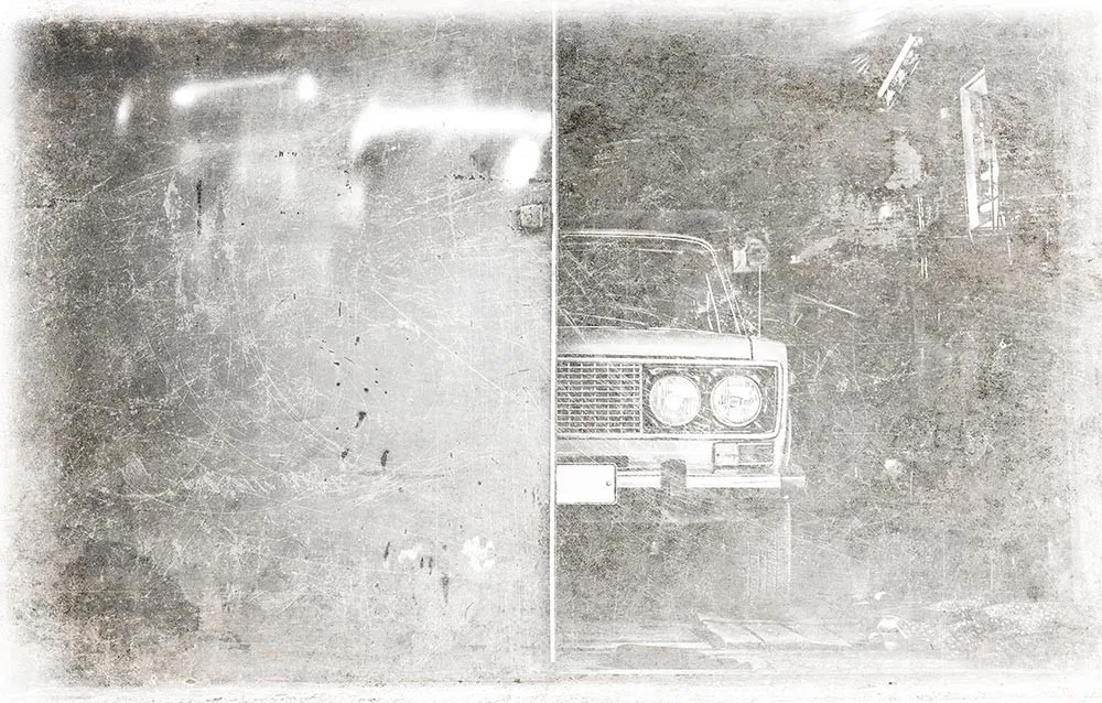 Fototapeta Jasne drzwi do garażu #wf339