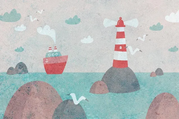 Obrazy Rysunkowy port na wymiar