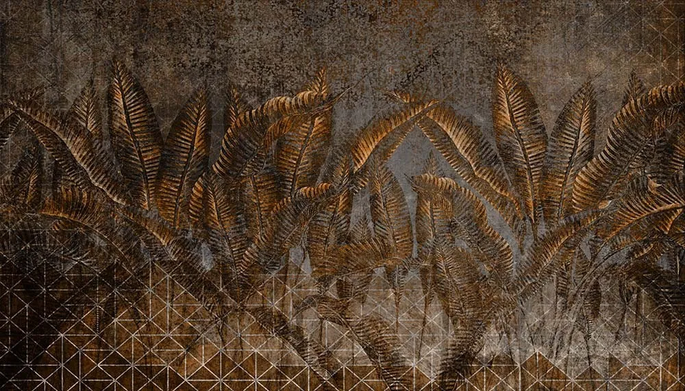 Fototapeta Miedziane liście bananowca #wf483