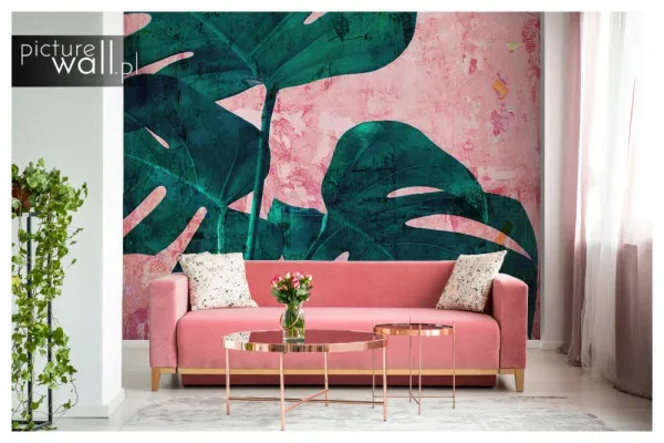 Fototapety Abstrakcyjna monstera na wymiar