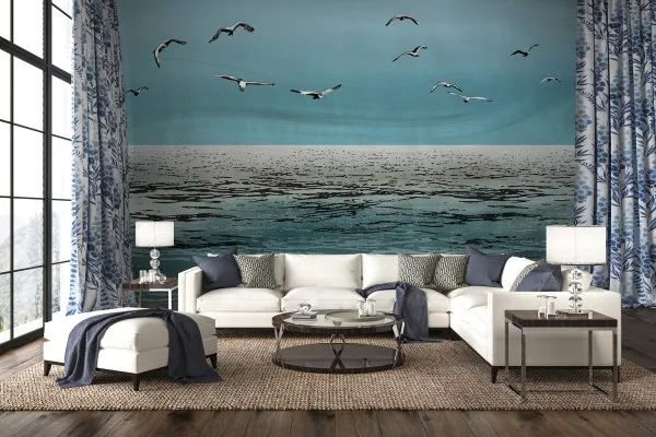 Fototapety Mewy nad oceanem autorstwa Kamila Siudzińskiego na wymiar