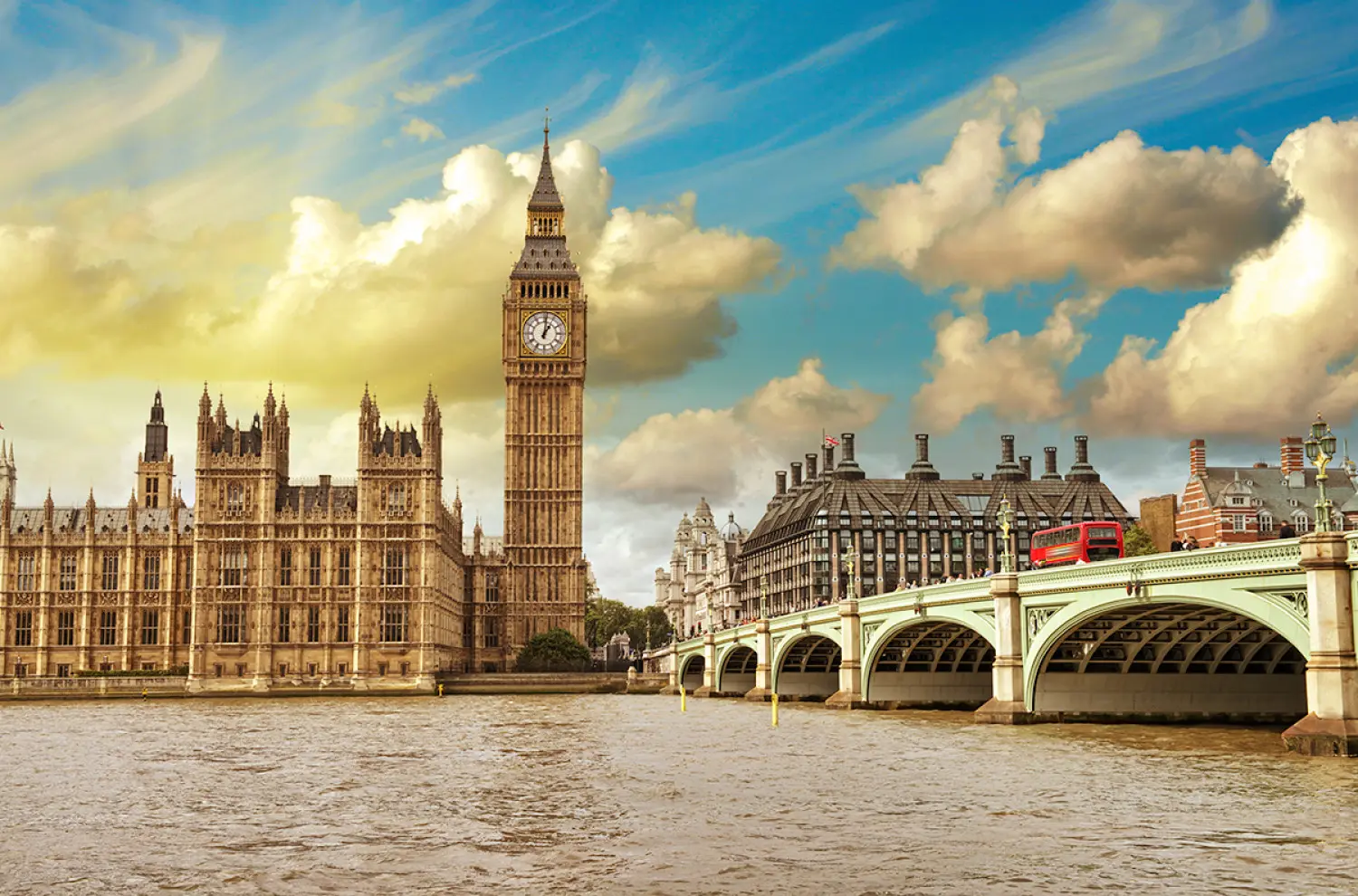 Fototapeta Londyn – Westminster Bridge i Big Ben