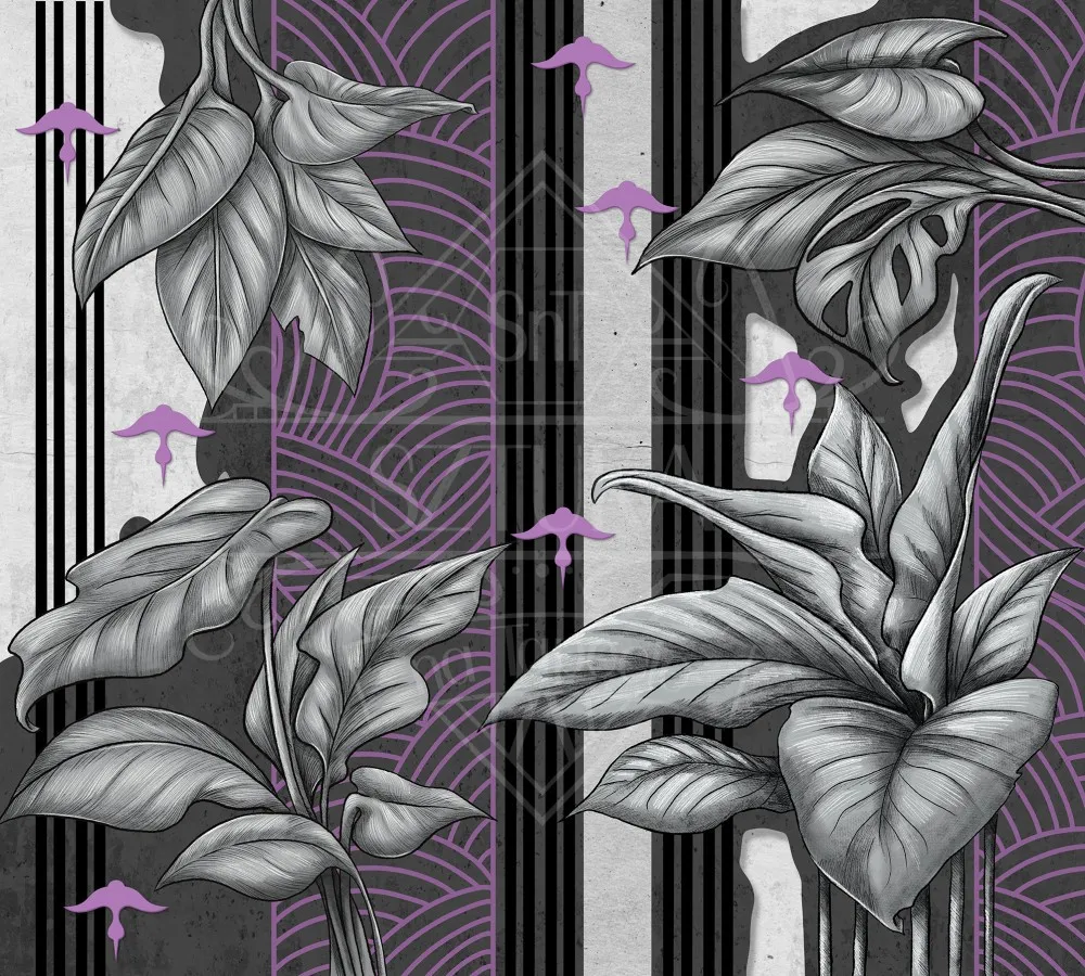 Fototapeta Noir Botanica autorstwa Alicji Załęckiej #wf634