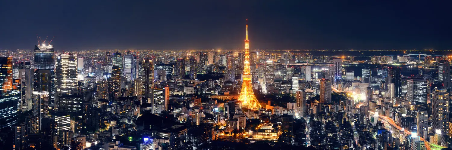 Fototapeta Tokio – Panorama Miasta i Tokyo Tower