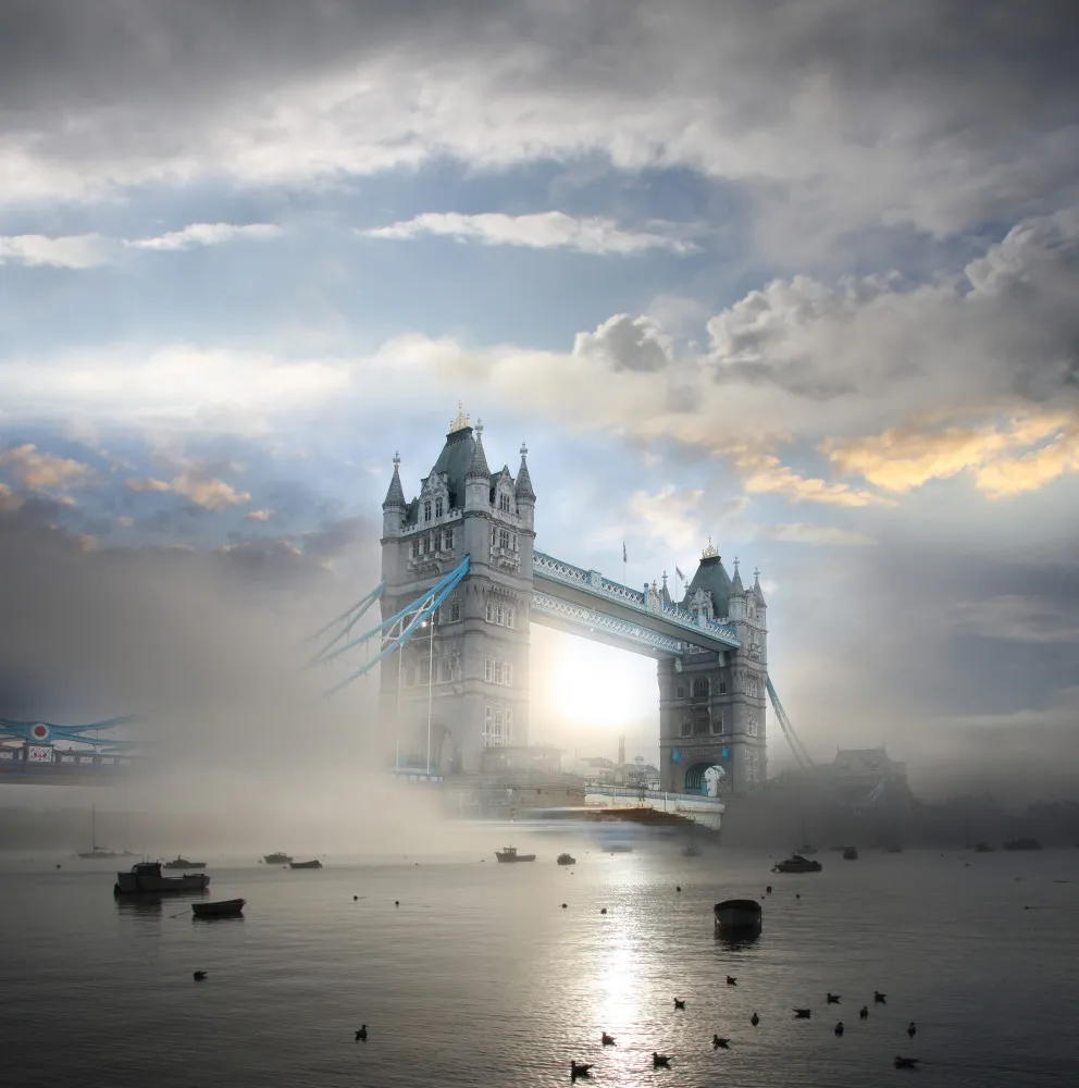 Fototapeta Tower Bridge – Londyn we Mgle #wf1023