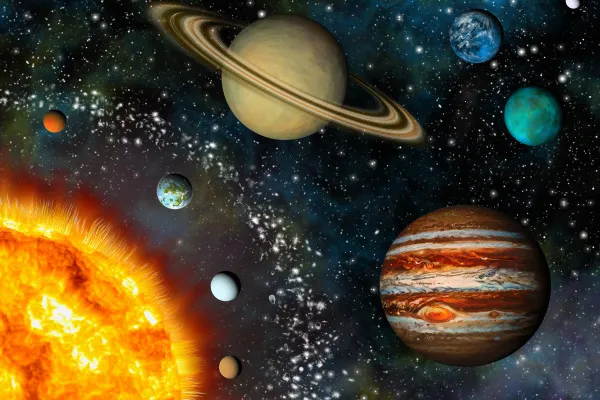 Naklejki na ścianę Układ Słoneczny – Planety i Kosmos na wymiar