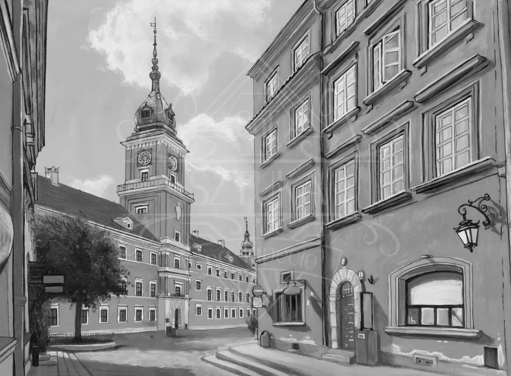 Fototapeta Monochromatyczna Warszawa autorstwa Kamila Siudzińskiego #wf662