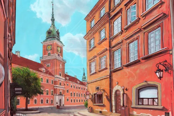 Obrazy Warszawa klasyczna autorstwa Kamila Siudzińskiego na wymiar