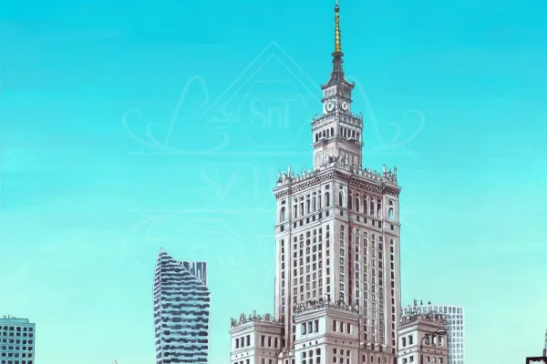 Obrazy Nowoczesna Warszawa autorstwa Kamila Siudzińskiego na wymiar