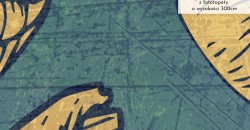 Zbliżenie wzoru Arabska noc z turkusem