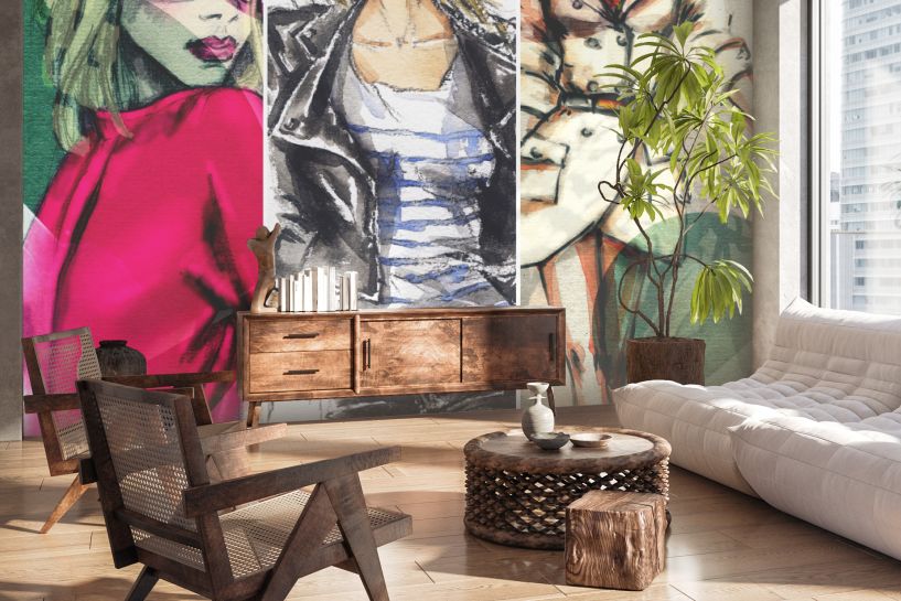 Kobiety – Portret w Stylu Akwareli