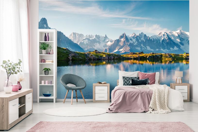Jezioro Lac Blanc i Mont Blanc