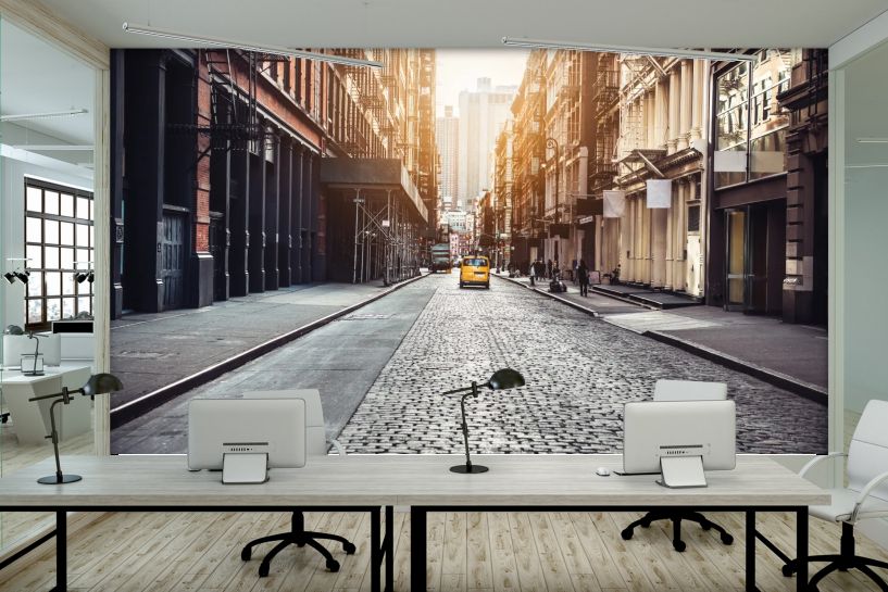 Nowy Jork – uliczka SoHo o zachodzie słońca