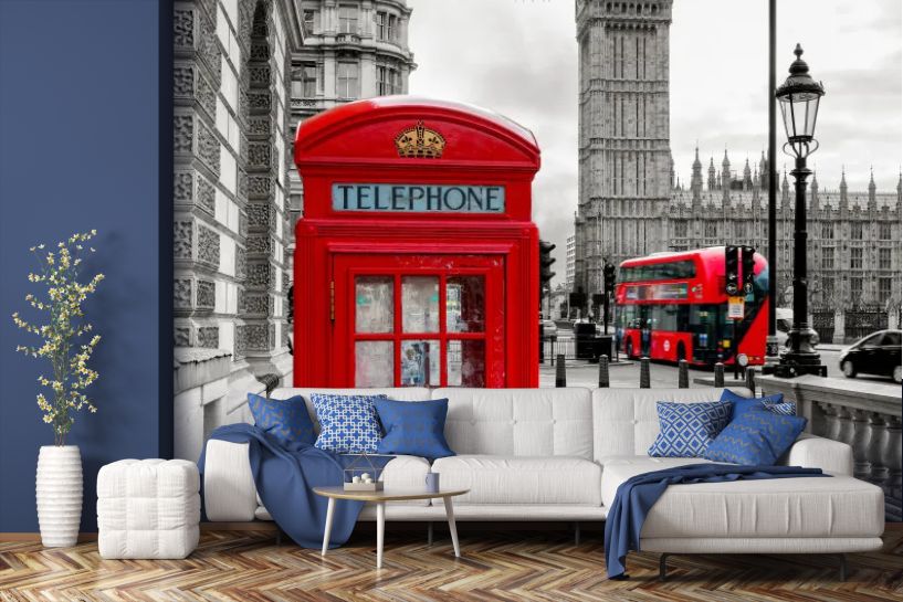 Budka Telefoniczna w Londynie i Big Ben