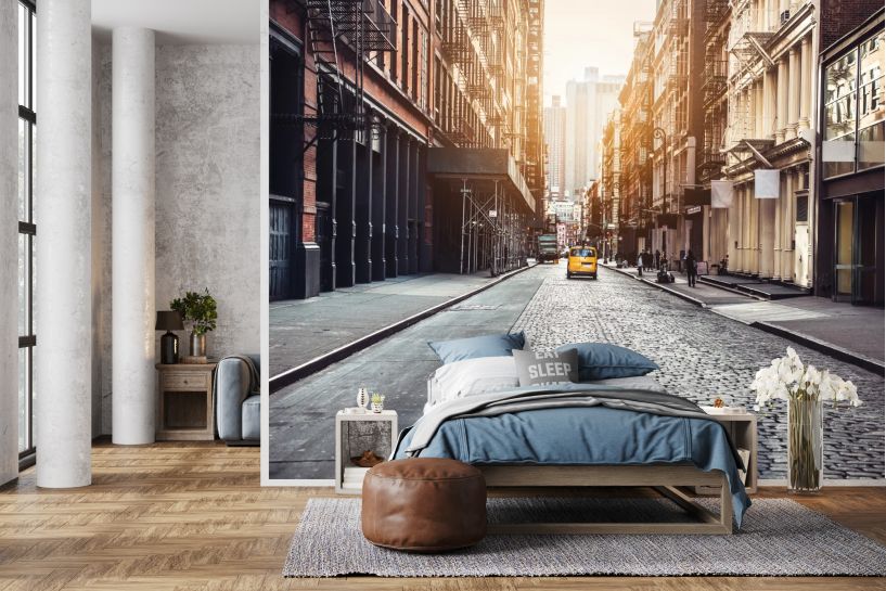 Nowy Jork – uliczka SoHo o zachodzie słońca