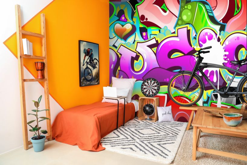 Graffiti Urban Art – kolorowa grafika w miejskim stylu