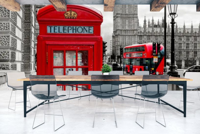 Budka Telefoniczna w Londynie i Big Ben