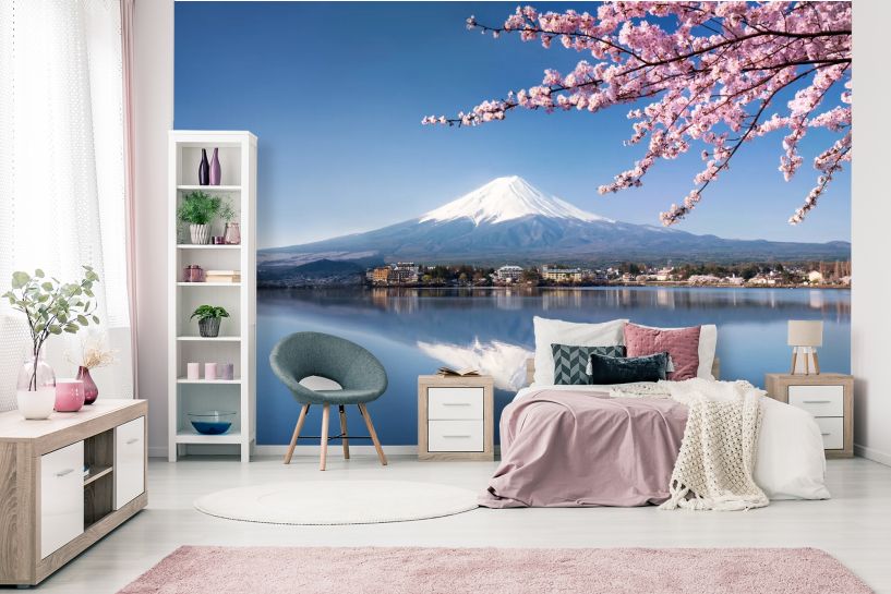 Góra Fuji w Japonii nad Jeziorem Kawaguchi