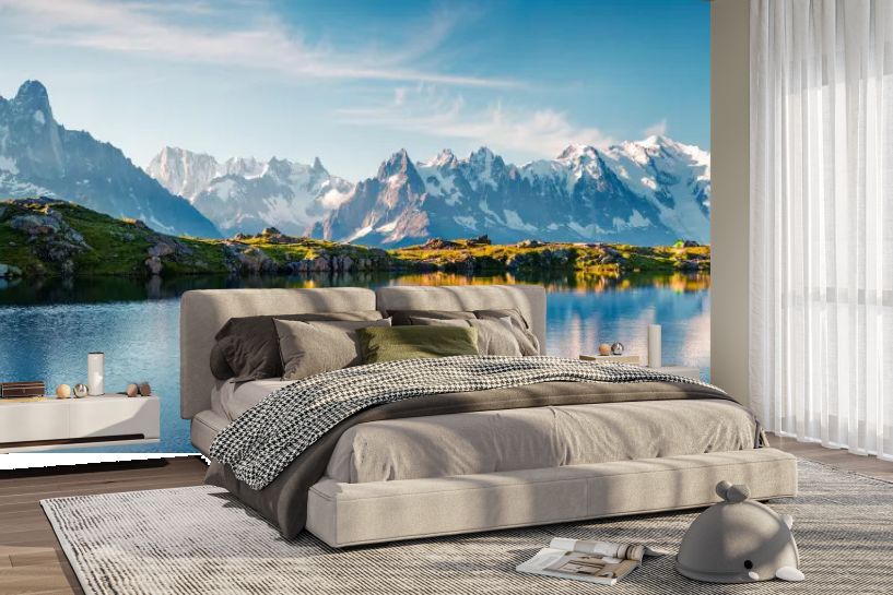 Jezioro Lac Blanc i Mont Blanc