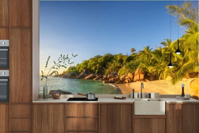 Zachód słońca na Seszelach – rajska plaża Anse Lazio