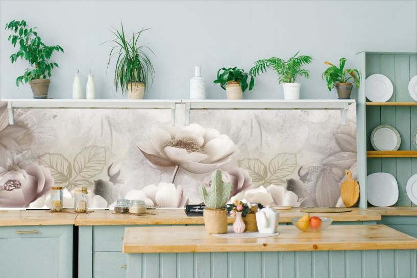 Pudrowe anemony w stylu vintage