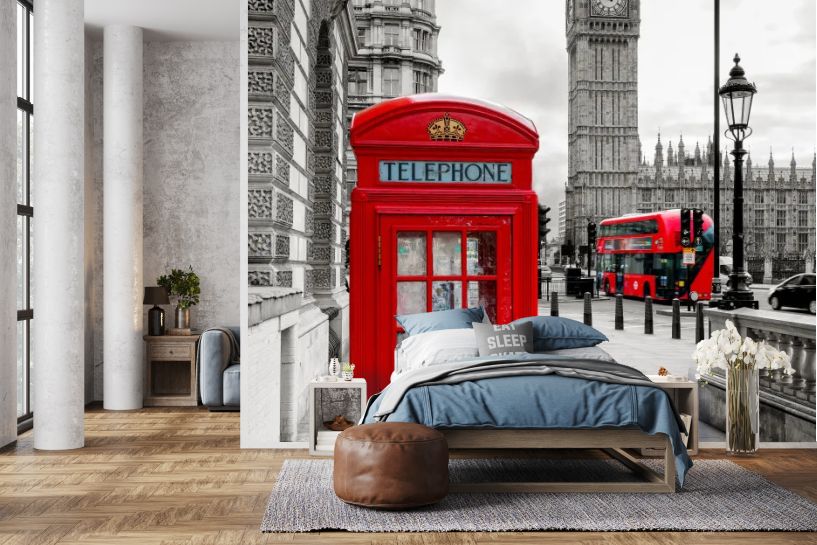 Budka Telefoniczna w Londynie i Big Ben