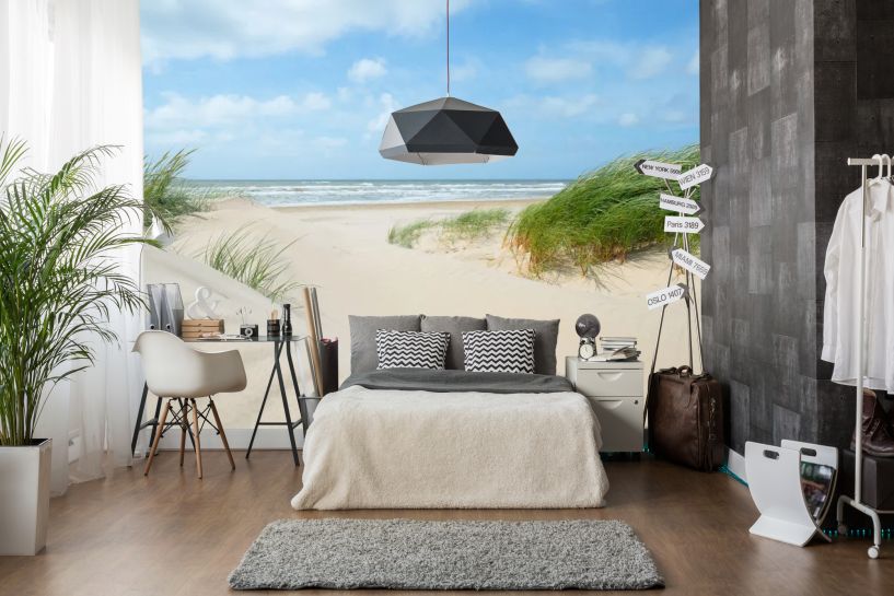 Nadmorskie wydmy – plaża i błękitne morze