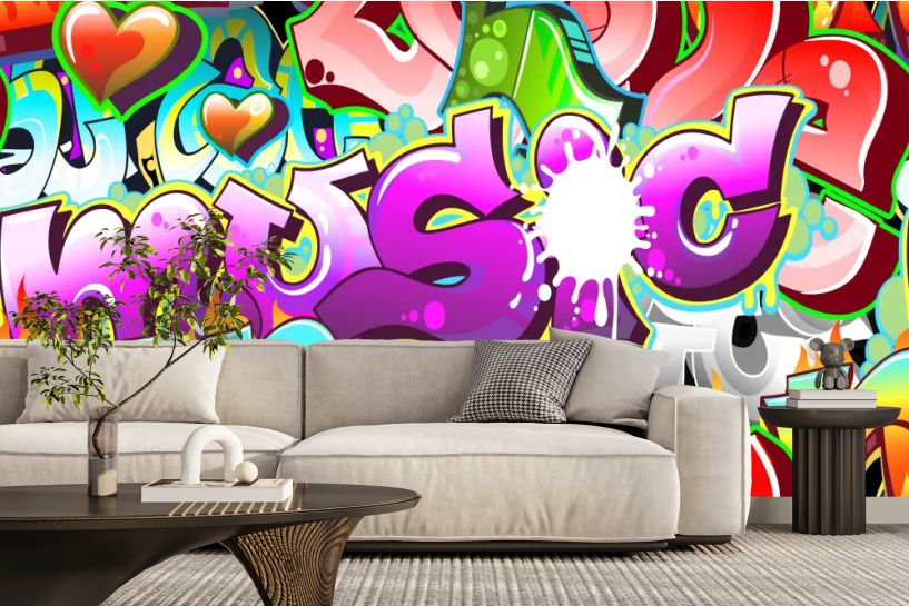 Graffiti Urban Art – kolorowa grafika w miejskim stylu