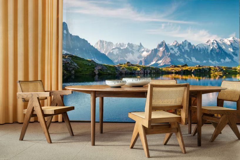 Jezioro Lac Blanc i Mont Blanc