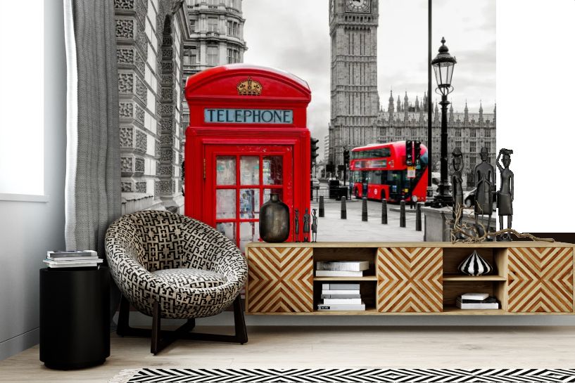 Budka Telefoniczna w Londynie i Big Ben