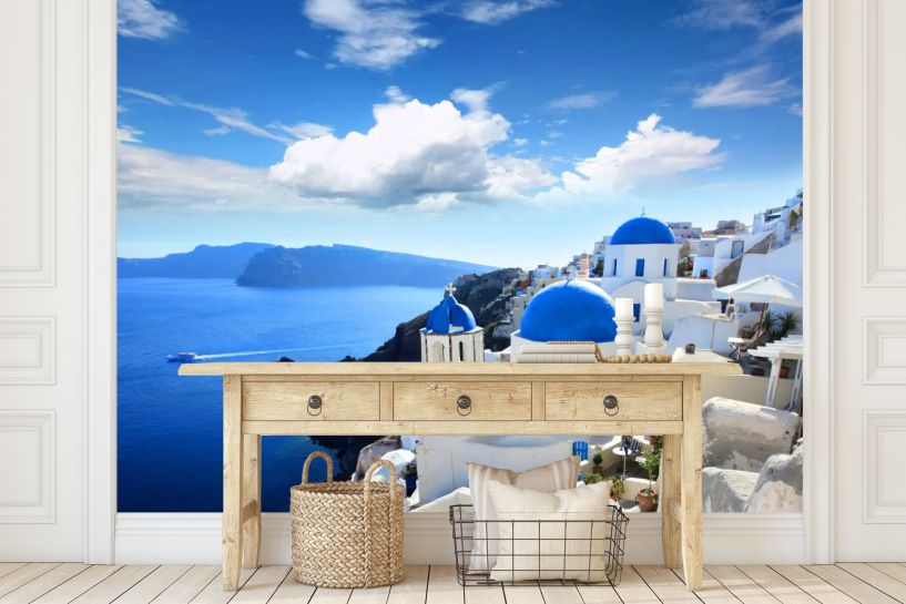 Santorini – Białe Domy i Niebieskie Kopuły