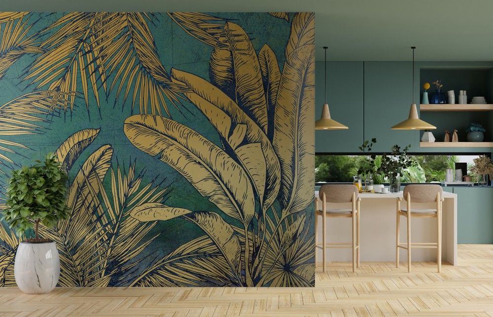 Fototapety z motywem Złota arabska noc z turkusem