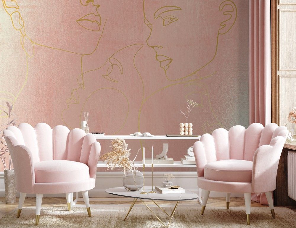 Fototapety z motywem Złote twarze