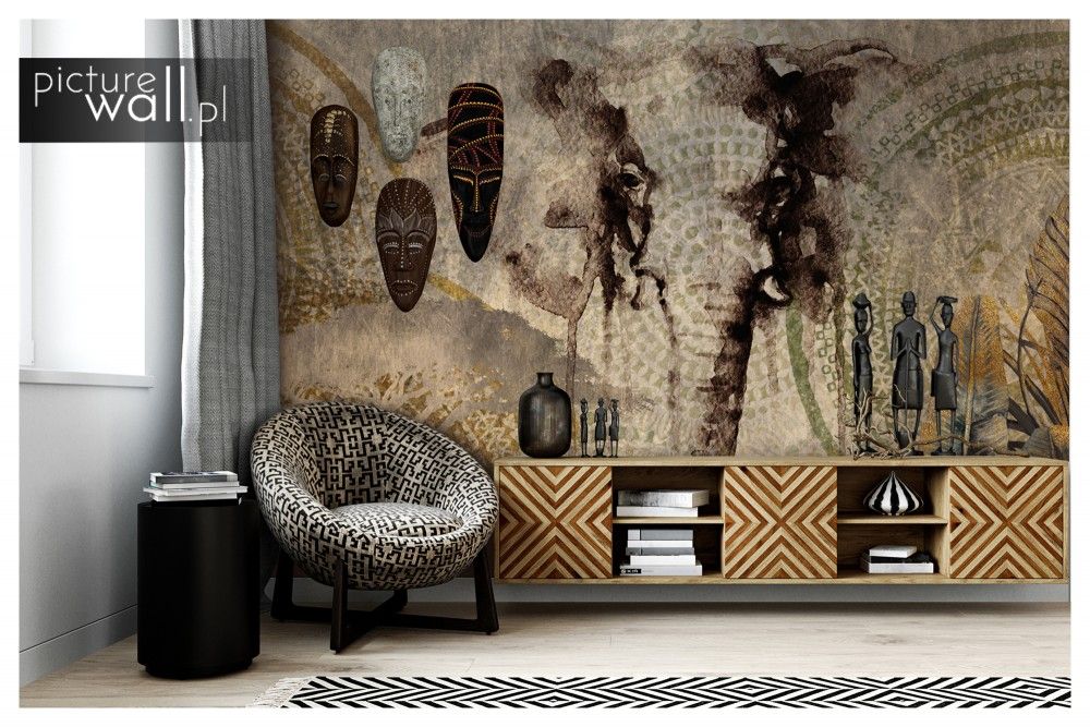 Fototapety samoprzylepne z motywem Etno słoń